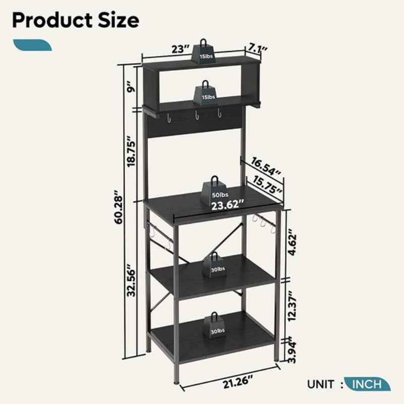 Gussi – Kitchen Stand Made of Wood and Metal