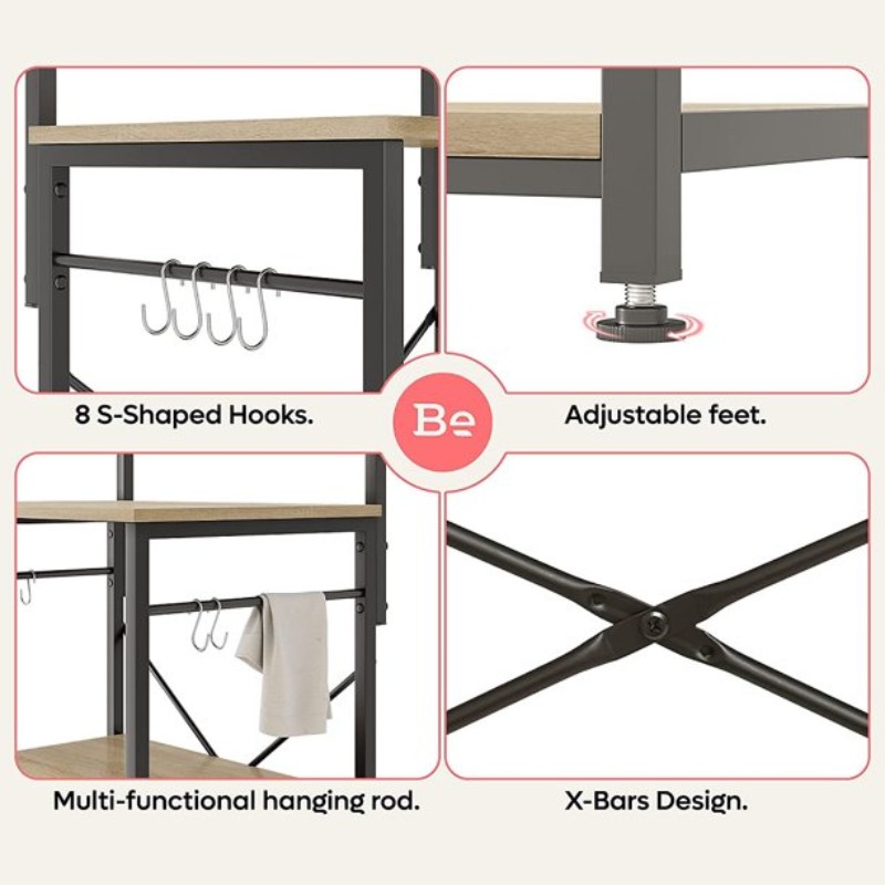 Gussi – Kitchen Stand Made of Wood and Metal