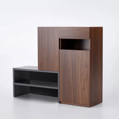 Fero Gray Corner Shoe Storage