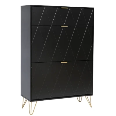 White Aadhyareddy 12 Pairs Solid + Manufactured Wood Shoe Storage Cabinet