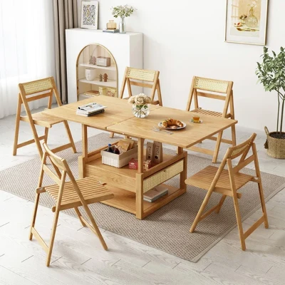 Picture of Xanta Natural Wood Multifunctional coffee table