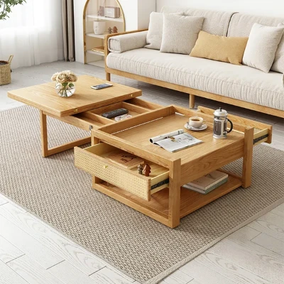 Picture of Xanta Natural Wood Multifunctional coffee table