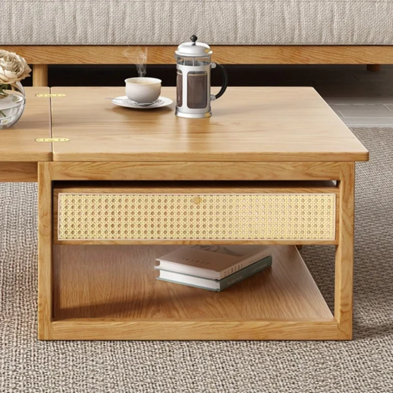 Picture of Xanta Natural Wood Multifunctional coffee table