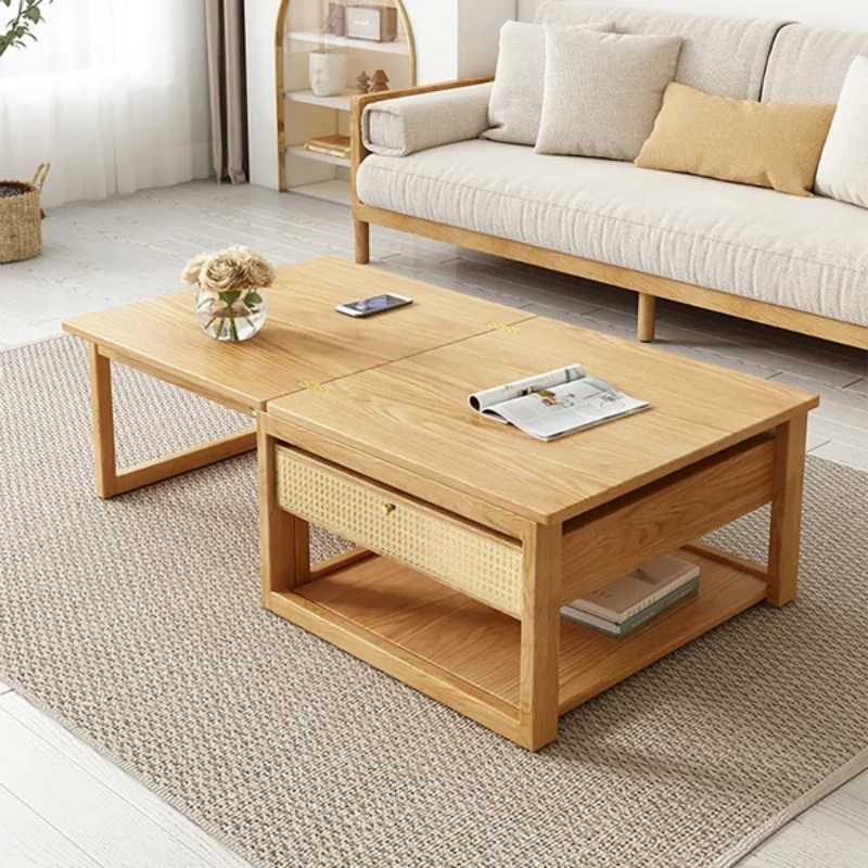 Picture of Xanta Natural Wood Multifunctional coffee table