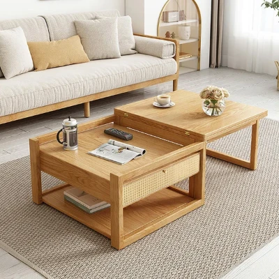 Picture of Xanta Natural Wood Multifunctional coffee table