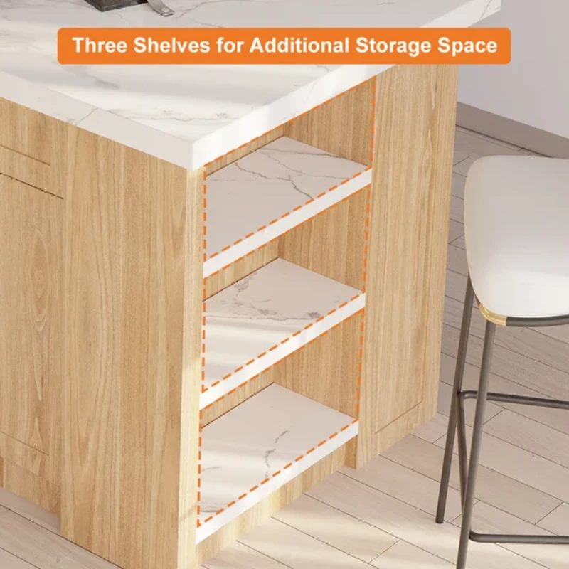 Grata Kitchen Island with Storage