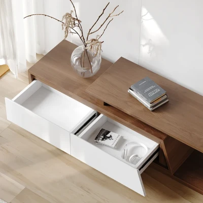Graffi TV Unit with 3 Drawers - Expandable 