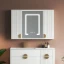 Picture of Helen lighted bathroom mirror with moving back storage