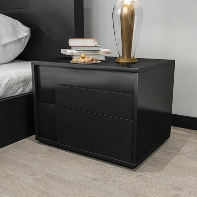 Picture of Kay Nightstand natural wood with 2 drawers