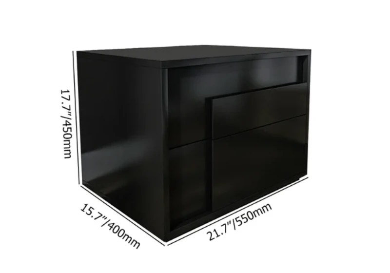 Picture of Kay Nightstand natural wood with 2 drawers