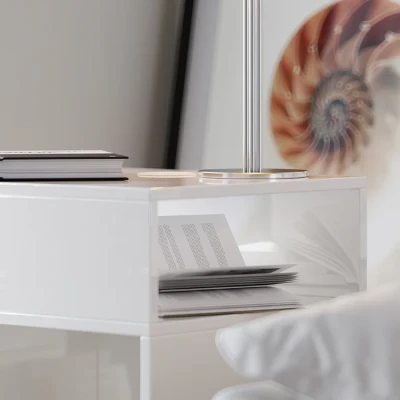 Picture of Mordelle Modern Side table with Open Storage