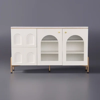 Picture of Credenza Sideboard Natural wood with Metal legs