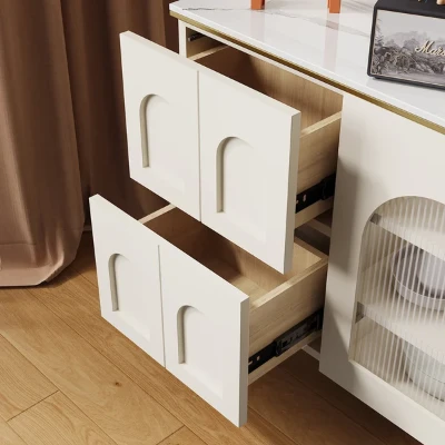 Picture of Credenza Sideboard Natural wood with Metal legs