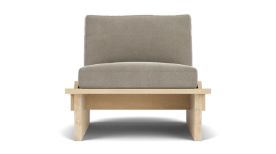 Picture of Wilson Classic Armchair – Natural Wood with Cushions