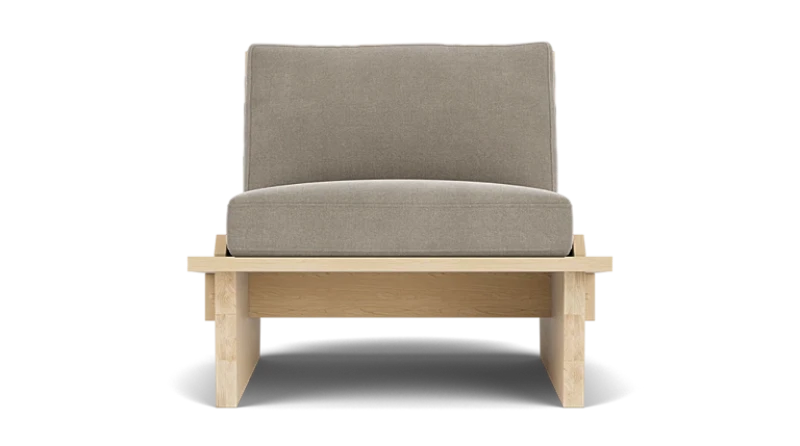 Picture of Wilson Classic Armchair – Natural Wood with Cushions