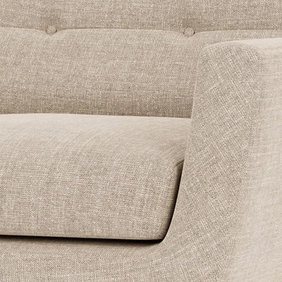 Picture of Vera Natural Wood Chair – Angular Legs & Soft Upholstery