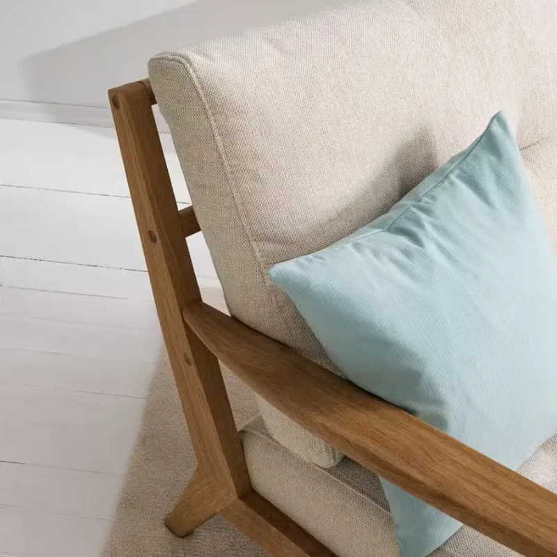 Picture of Casilo Natural Wood Armchair – Vintage Charm & Everyday Comfort