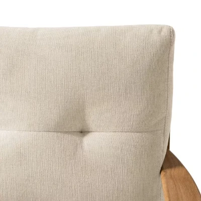 Picture of Casilo Natural Wood Armchair – Vintage Charm & Everyday Comfort