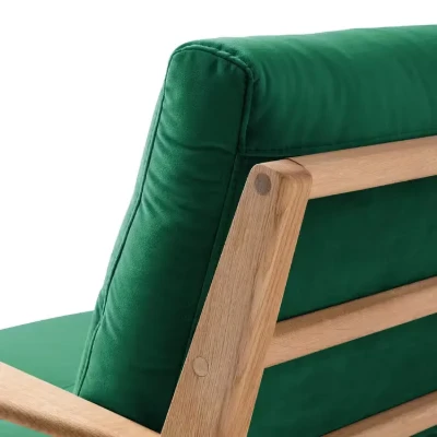 Picture of Casilo Natural Wood Armchair – Vintage Charm & Everyday Comfort