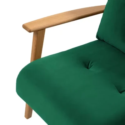 Picture of Casilo Natural Wood Armchair – Vintage Charm & Everyday Comfort