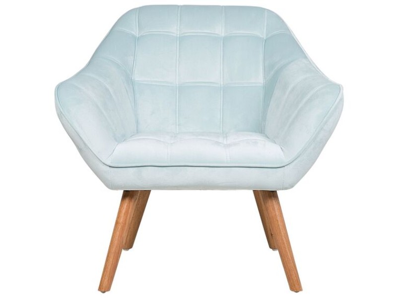 Picture of Melo Rounded Armchair – Soft Upholstery & Wooden Legs