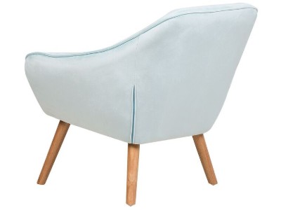 Picture of Melo Rounded Armchair – Soft Upholstery & Wooden Legs