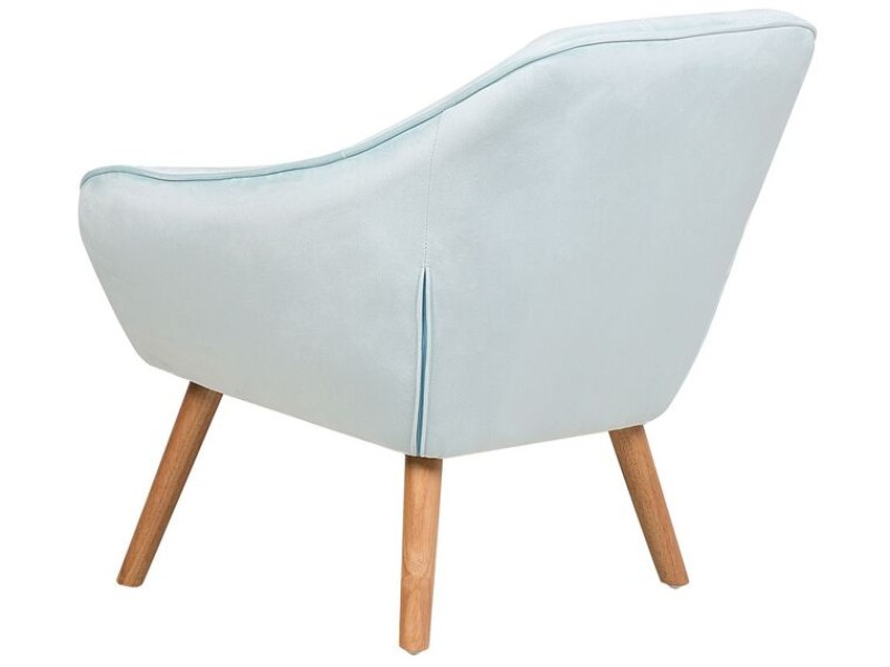 Picture of Melo Rounded Armchair – Soft Upholstery & Wooden Legs