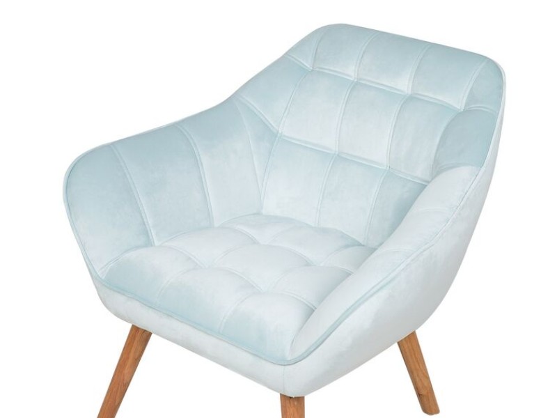 Picture of Melo Rounded Armchair – Soft Upholstery & Wooden Legs