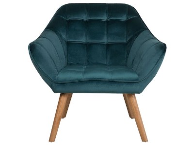 Picture of Melo Rounded Armchair – Soft Upholstery & Wooden Legs