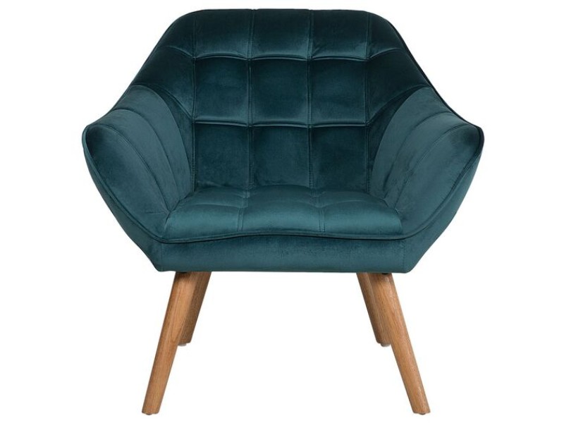 Picture of Melo Rounded Armchair – Soft Upholstery & Wooden Legs