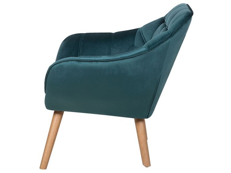 Picture of Melo Rounded Armchair – Soft Upholstery & Wooden Legs