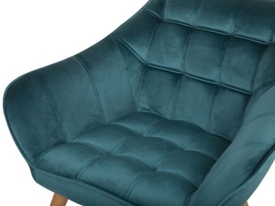 Picture of Melo Rounded Armchair – Soft Upholstery & Wooden Legs