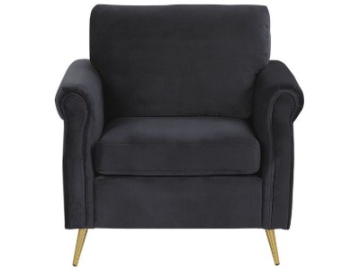 Picture of Daroa Modern Armchair – Natural Wood with Stainless Steel Legs