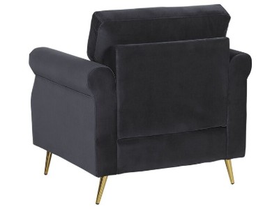 Picture of Daroa Modern Armchair – Natural Wood with Stainless Steel Legs