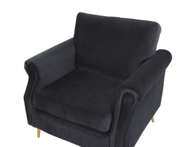 Picture of Daroa Modern Armchair – Natural Wood with Stainless Steel Legs