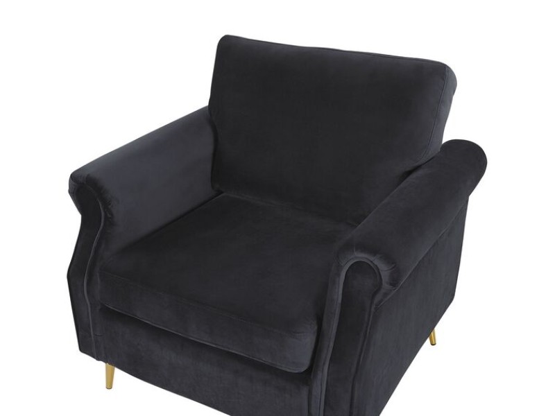 Picture of Daroa Modern Armchair – Natural Wood with Stainless Steel Legs