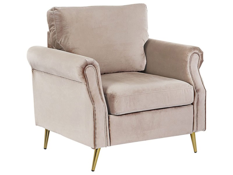 Picture of Daroa Modern Armchair – Natural Wood with Stainless Steel Legs