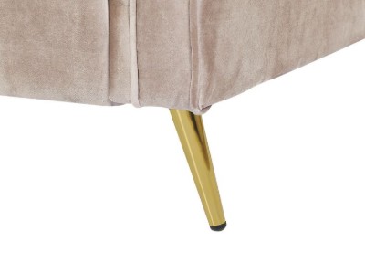 Picture of Daroa Modern Armchair – Natural Wood with Stainless Steel Legs