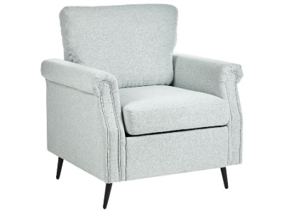 Picture of Daroa Modern Armchair – Natural Wood with Stainless Steel Legs