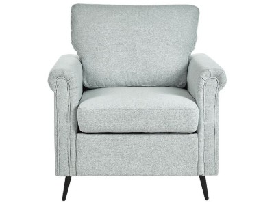 Picture of Daroa Modern Armchair – Natural Wood with Stainless Steel Legs