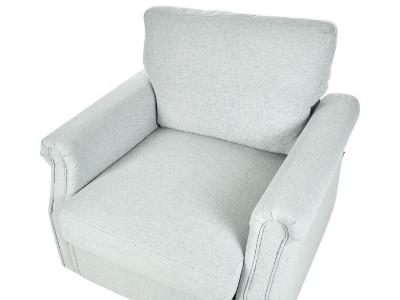 Picture of Daroa Modern Armchair – Natural Wood with Stainless Steel Legs