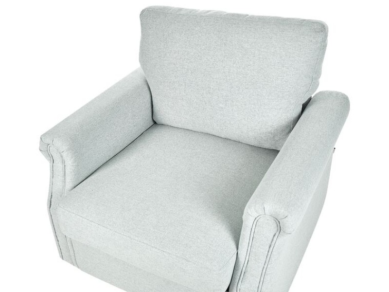 Picture of Daroa Modern Armchair – Natural Wood with Stainless Steel Legs