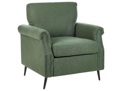 Picture of Daroa Modern Armchair – Natural Wood with Stainless Steel Legs