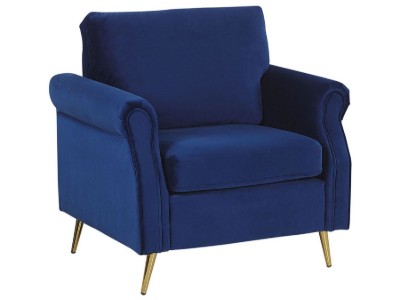Picture of Daroa Modern Armchair – Natural Wood with Stainless Steel Legs