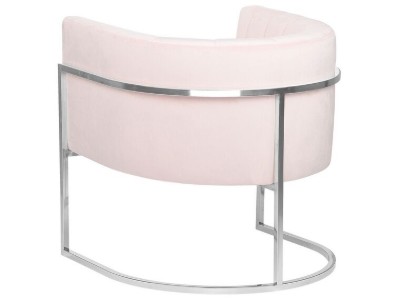 Picture of Arelia Modern Armchair – Natural Wood with Soft Fabric & Metal Legs