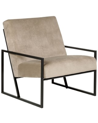 Picture of Vionna Armchair – Elegant Design with Black Frame & Plush Upholstery