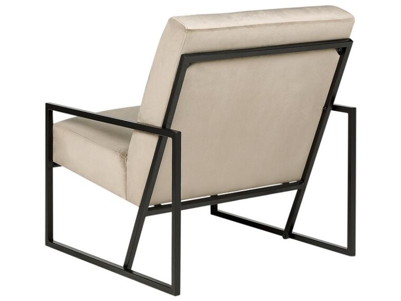 Picture of Vionna Armchair – Elegant Design with Black Frame & Plush Upholstery