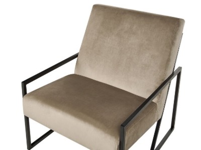 Picture of Vionna Armchair – Elegant Design with Black Frame & Plush Upholstery
