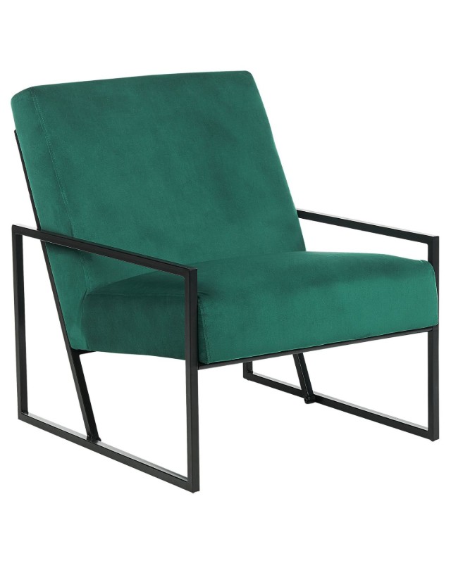 Picture of Vionna Armchair – Elegant Design with Black Frame & Plush Upholstery