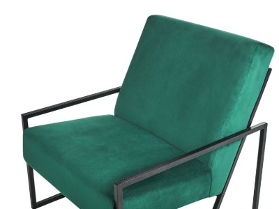 Picture of Vionna Armchair – Elegant Design with Black Frame & Plush Upholstery